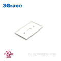 Белый розетка GFCI Decorator Plastic Wall Plate